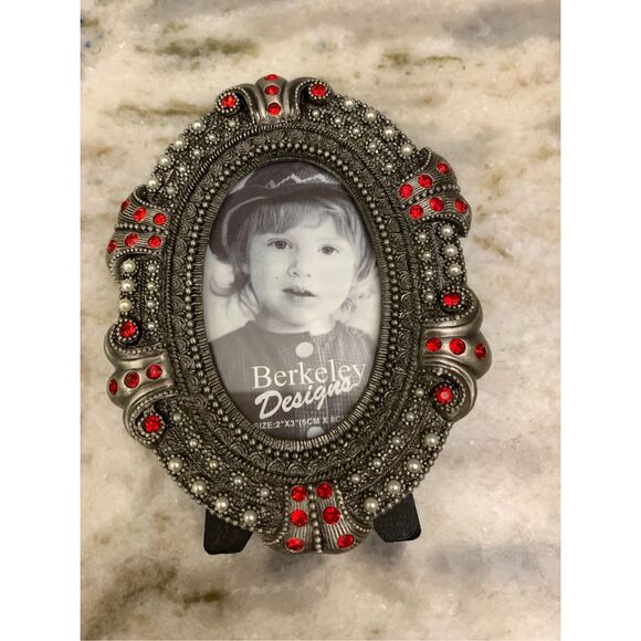 Silver Oval Picture Frame #keepsake #vintage - Picture 1 of 3